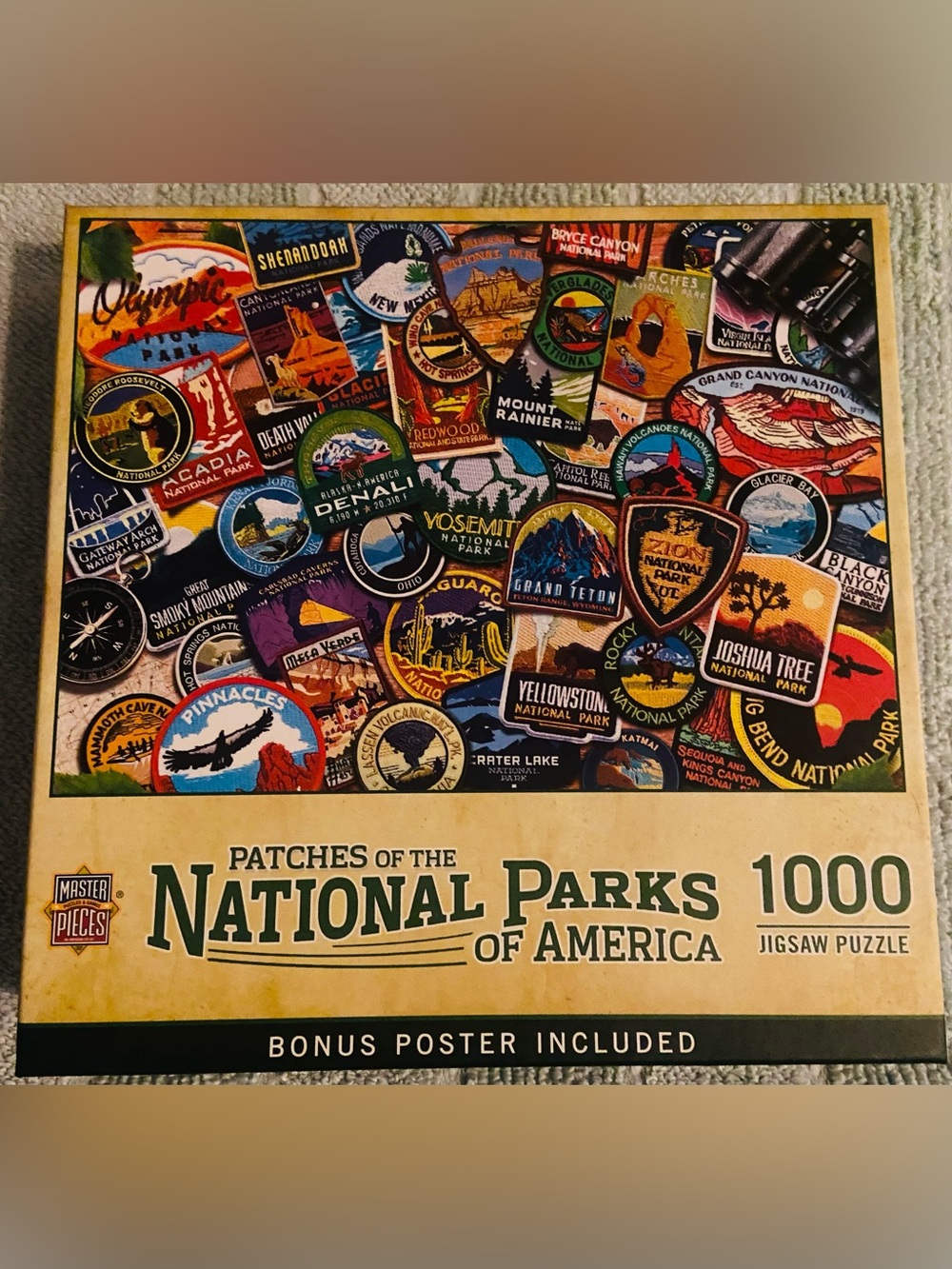 MasterPieces Patches of the National Parks 1000-Piece Jigsaw Puzzle - Multicolor